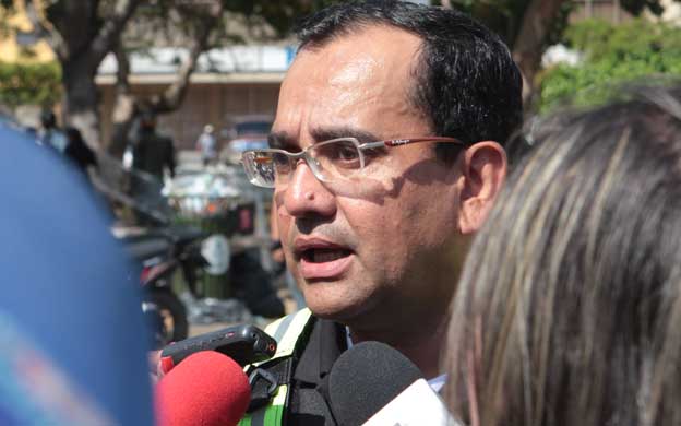 Julio Yu00e9pez Castro explicu00f3 que casi 50 por ciento de los efectivos se encargan de la seguridad alimentaria. (Foto: Josu00e9 Nava)