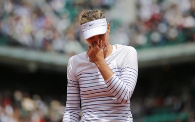 Sharapova se despide del Roland Garros