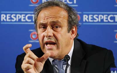 Platini es favorito para suceder a Blatter en trono de la Fifa