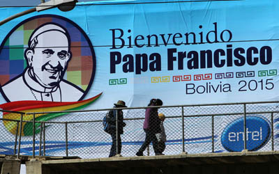 El Papa llega hoy a Bolivia