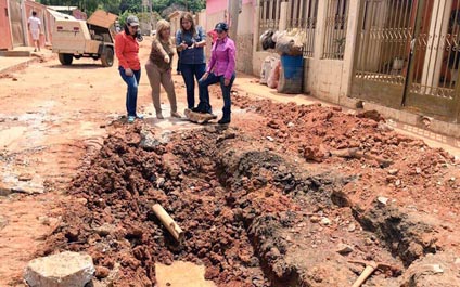 Realizaron mantenimiento de colectores en tres parroquias