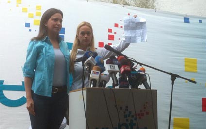 María Corina irá a inscribirse junto a su sustituto