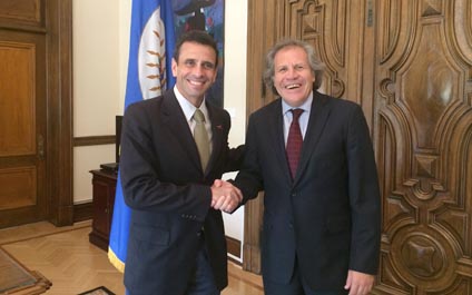 Capriles expresa confianza tras reunión con Almagro