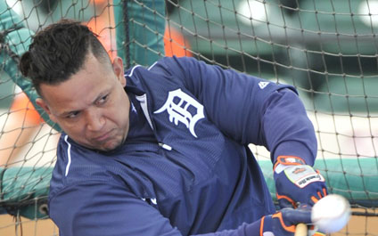 Miguel Cabrera retoma sus prácticas de bateo
