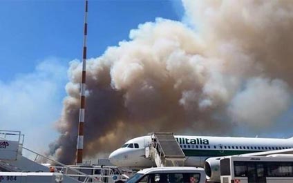 Reabren tráfico en aeropuerto romano de Fiumicino