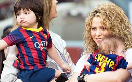 Hijo de Shakira demuestra sus dotes de futbolista