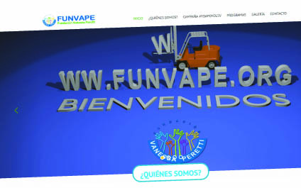 Funvape.org,  el sitio web para  discapacitados