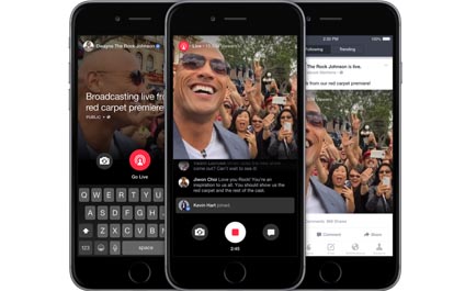 Facebook permite que los famosos transmitan en vivo