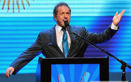 Scioli adelante en primarias presidenciales argentinas