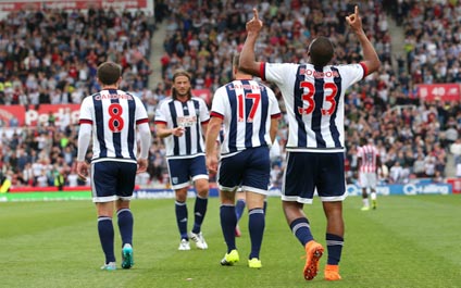Salomón Rondón anotó su primer gol con el West Brom