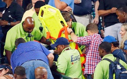 Investigan muerte de aficionado en estadio de Atlanta