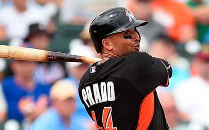 Prado empuja dos y los Marlins barren a los Bravos