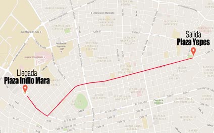 Esta es la ruta en Maracaibo para marcha por Leopoldo