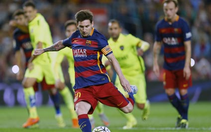 Messi comanda la goleada  del Barcelona