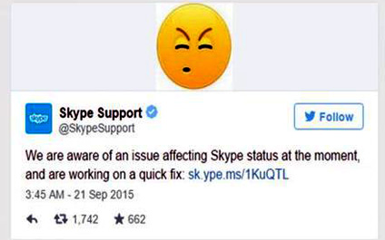 Skype presenta “dificultades” de conexión