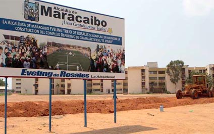 Alcaldía de Maracaibo terminará cancha de El Pinar