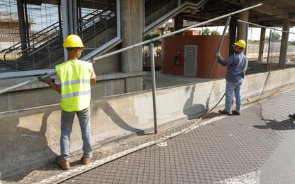 Metro de Maracaibo instala nuevo cercado de la Línea 1