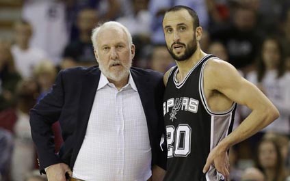 Manu Ginóbili jugaría menos minutos esta temporada