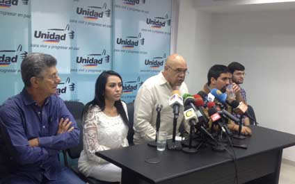 MUD pide apoyo del pueblo organizado para vencer el 6D