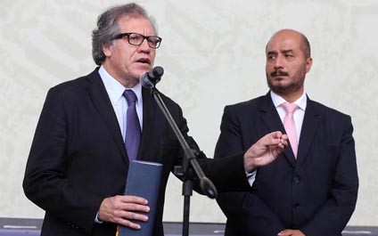 Almagro reafirma lo escrito a presidenta del CNE sobre elecciones