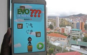 Evo Morales protagoniza videojuego para teléfonos