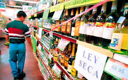 Comienza la ley seca y se extiende hasta el lunes