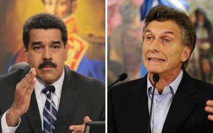 Maduro y Macri se ven hoy en Cumbre de Mercosur