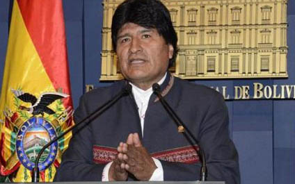 Morales pide apoyo para su reelección hasta el 2025