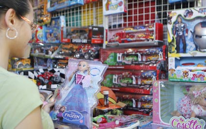 Los juguetes se quedan “abollados” en el centro