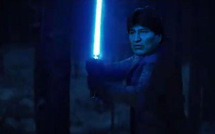 Evo Morales usa “Star Wars” para campaña de reeleción
