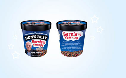 Hacen helado para endulzar campaña presidencial