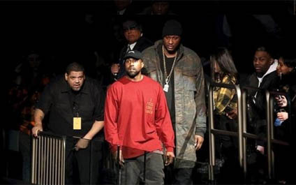 Lamar Odon aparece en público junto a su cuñado Kanye West