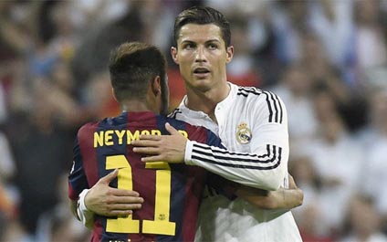 A Neymar le gustaría que Cristiano jugara en el Barça