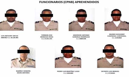 Siete PNB simulan operación gorgojo para extorsionar