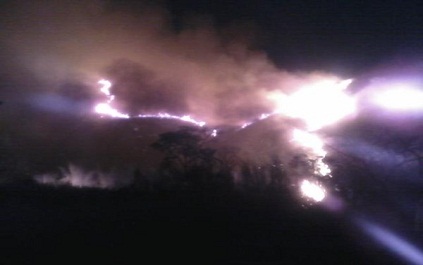 Van ocho detenidos por incendio en el parque Henri Pittier