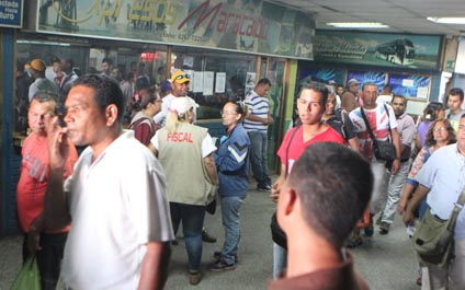 Crisis tumba la afluencia de viajeros en el terminal