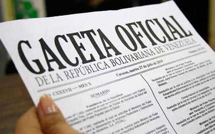 Publican en Gaceta Oficial decreto de viernes no laborable