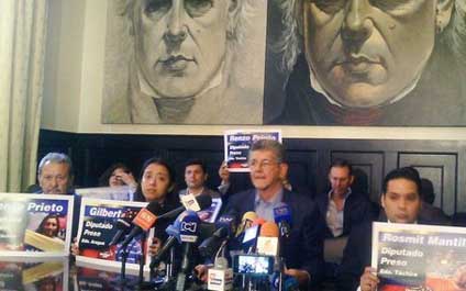 AN exige respetar inmunidad de parlamentarios presos