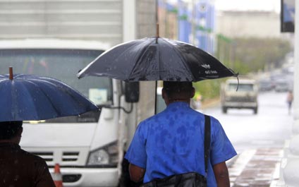 Cayeron las primeras gotas de lluvia 