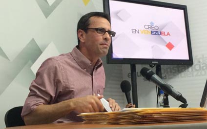 Capriles reta a Maduro al “detector de mentiras”