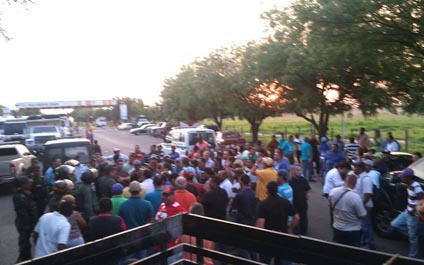 Trancan peaje de La Villa en protesta por inseguridad