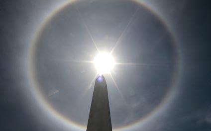 Un halo solar adorna este lunes el cielo de Maracaibo