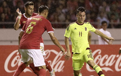 Venezuela cae en amistoso ante Costa Rica 