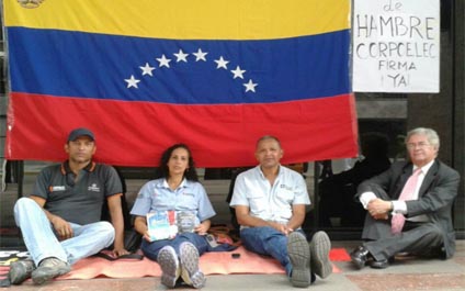 Trabajadores de Corpoelec se mantienen en huelga de hambre