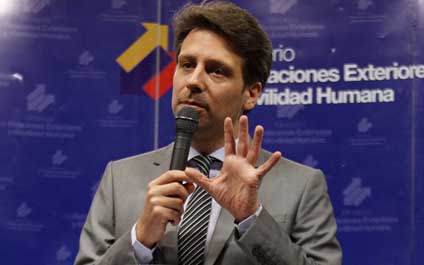 Ministro de Ecuador critica a Almagro por caso de Venezuela