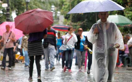 Se prevé lluvias dispersas en siete estados este lunes