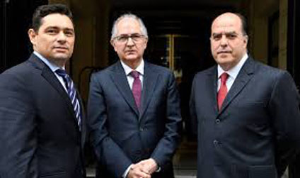 Ledezma, Borges y Vecchio se reúnen con canciller de Brasil