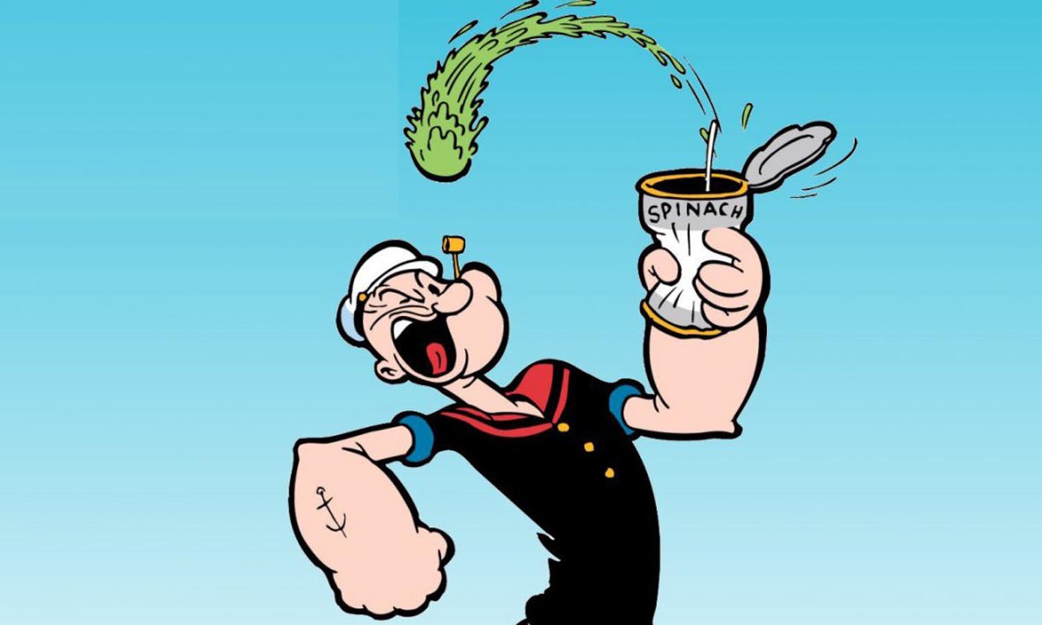 Popeye cumple 90 años en forma gracias a la espinaca