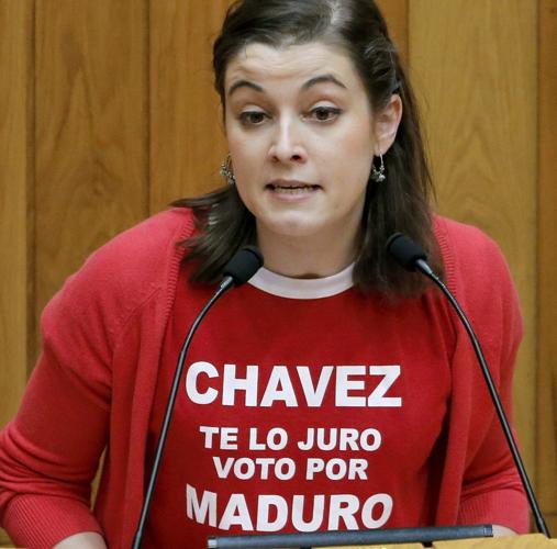 Eva Solla está en Venezuela para apoyar a Maduro