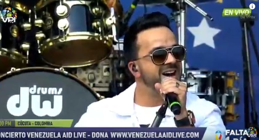 Suena el Despacito de Luis Fonsi en el Venezuela Aid Live